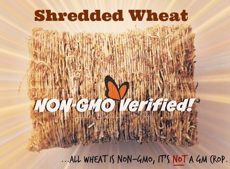 Consumer scam, shredded wheats and GMO