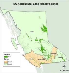 BR Agricultural Land Reserve Zone Map