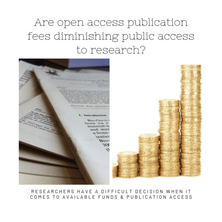 Are open access publication fees impacting public researches accessibility?