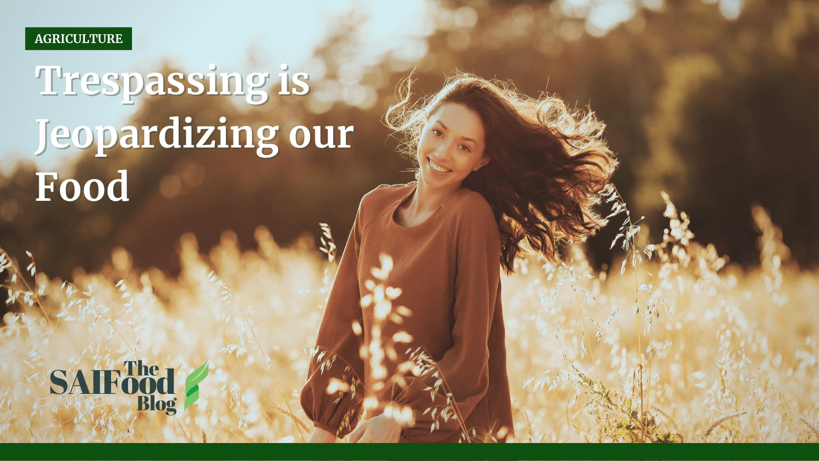 A woman in a blossomed field