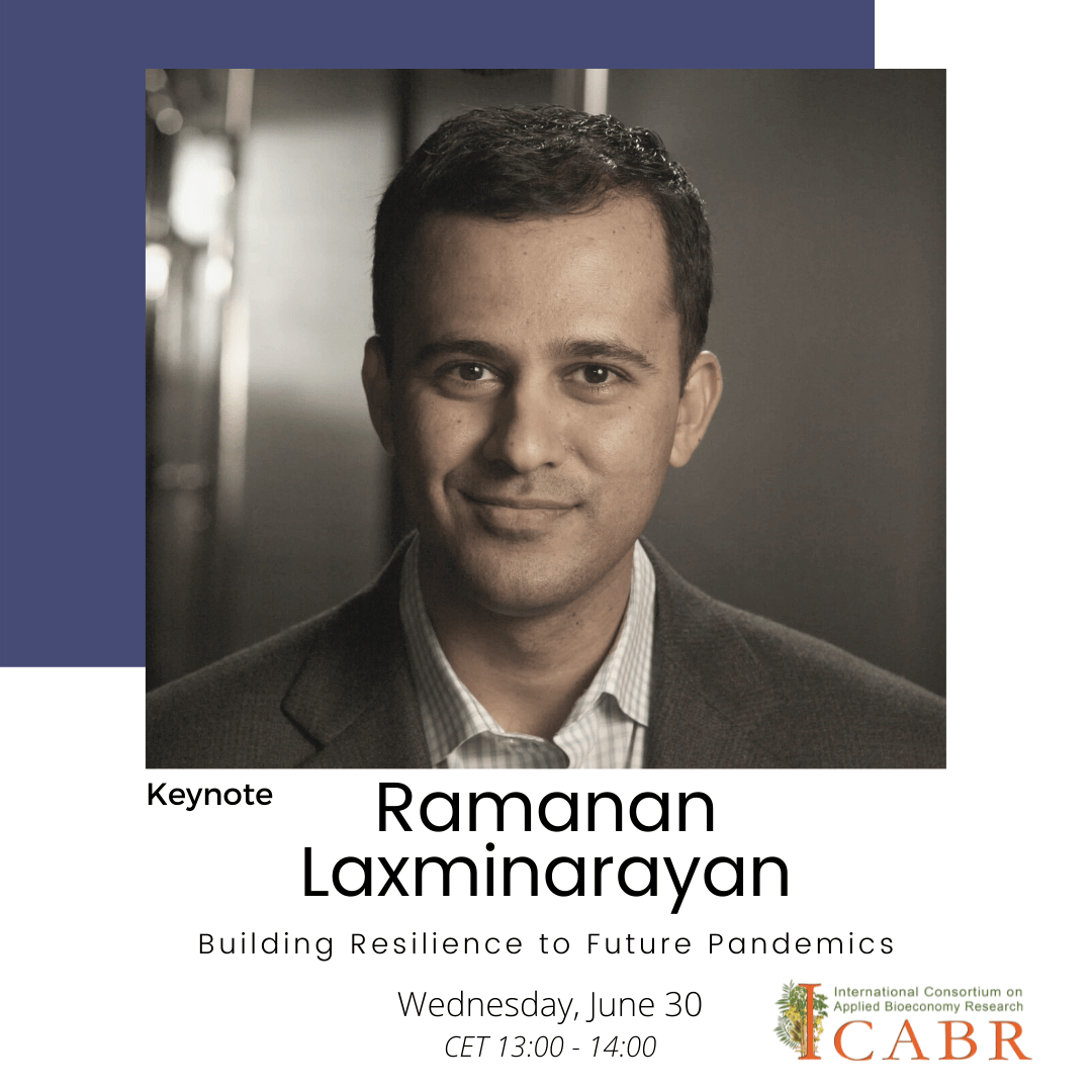 Image of ICABR 2021 keynote Ramanan Laxinarayan