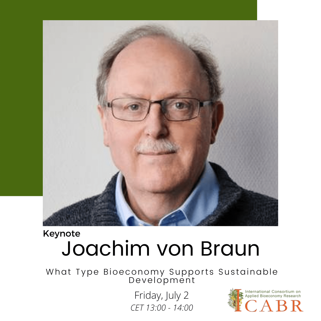 Image of Joachim von Braun for ICABR