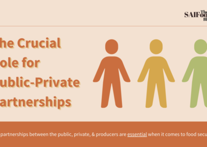 The Crucial Role for Public-Private Partnerships