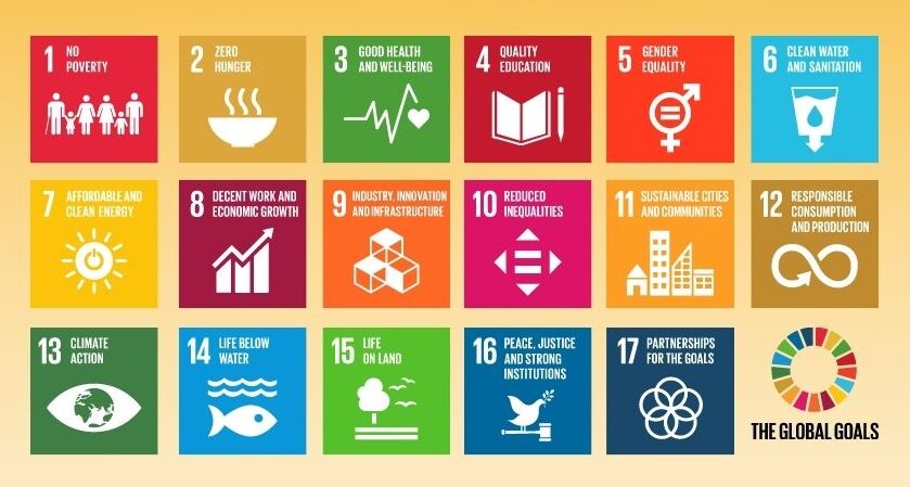 UN's 17 SDG tile icons