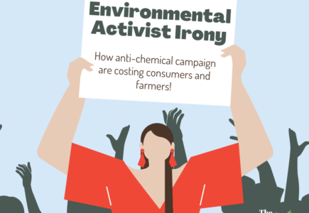 Environmental activist irony