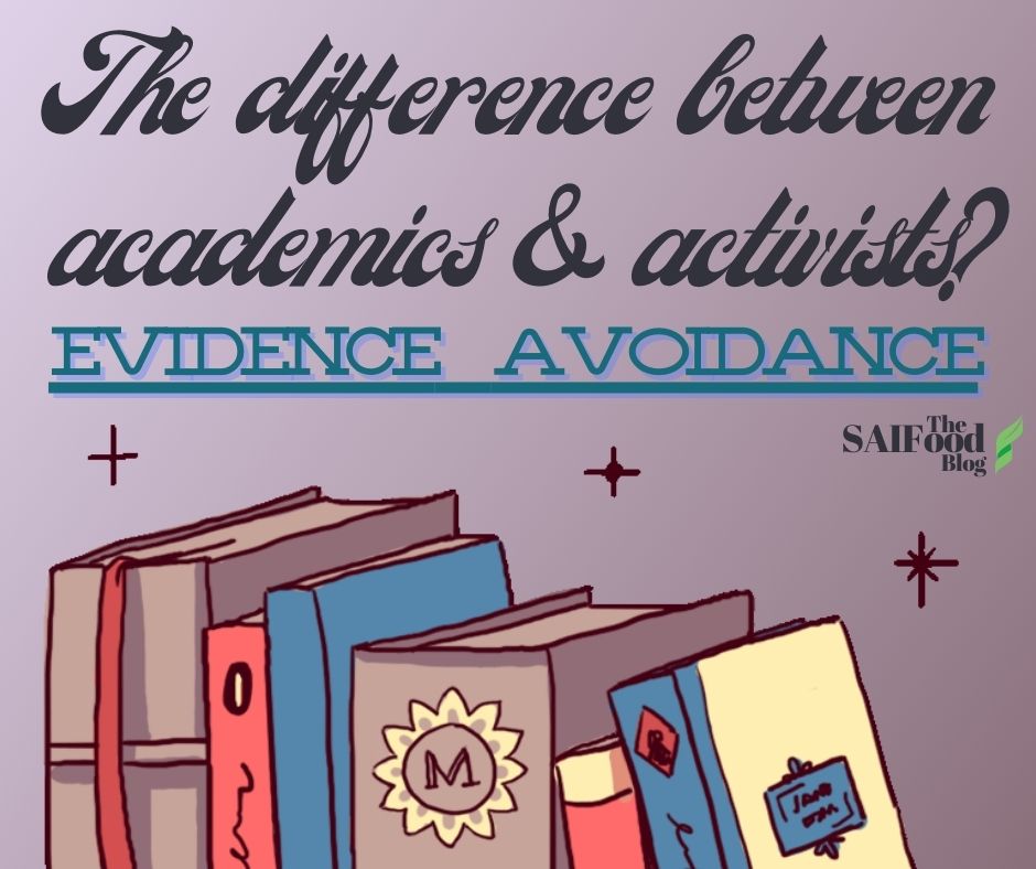 The difference between academics and activists