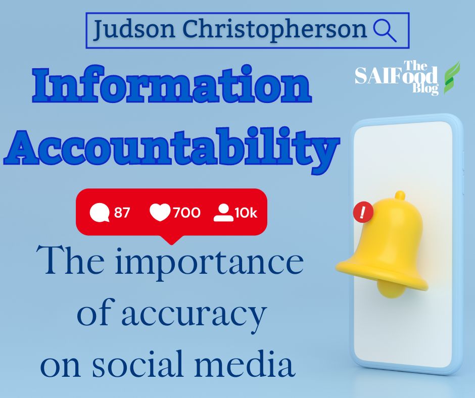 Information accountability: the importance of accuracy on social media