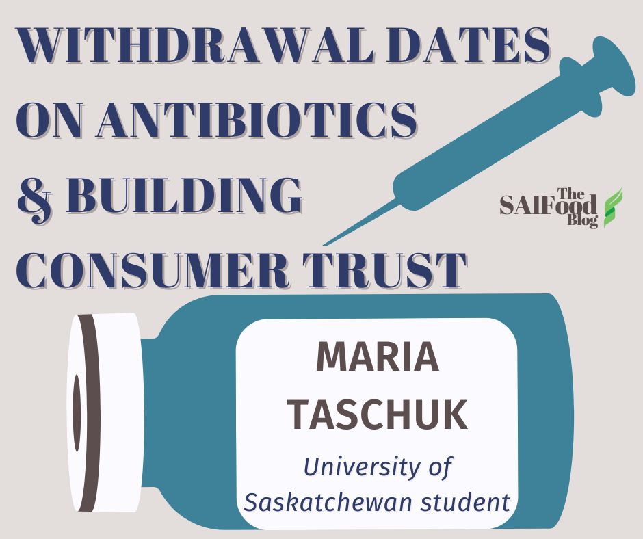 Withdrawal dates on antibiotics and building consumer trust by Maria