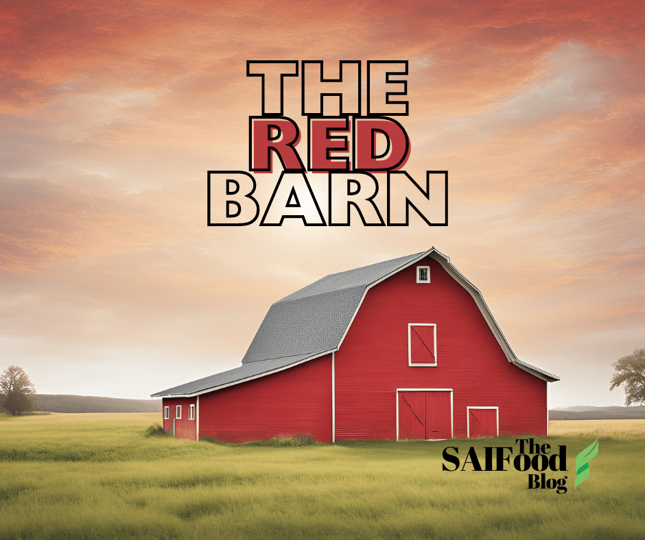 Red Barn in a field