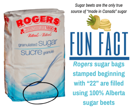 Sugar beets are the only true source of "made in Canada" sugar