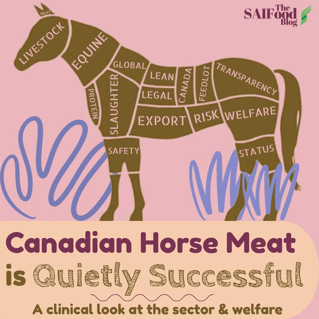 Canadian horse meat is quietly successful: A clinical look at the sector and welfare